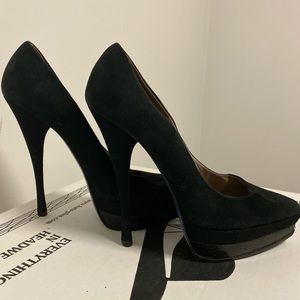 Versace black heels size 37